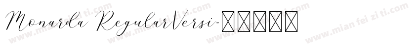 Monarda RegularVersi字体转换
